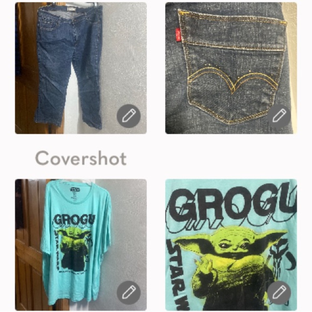 Levi’s Boot Cut 515👖16S+Grogu Star⭐️Wars Tee🐸4XB